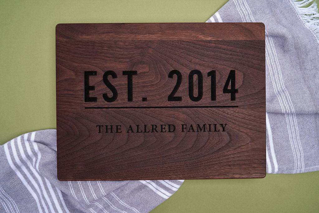 Engrave an Anniversary Year or Move-In Date ('Established In')