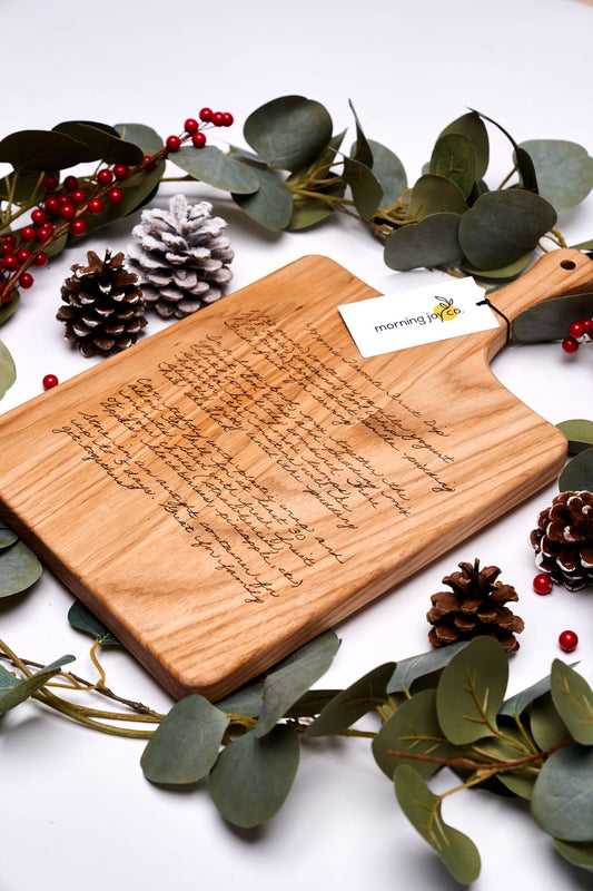 ⭐️ TOP SELLER ⭐️ | Handwritten Recipe-Engraved Cutting Board